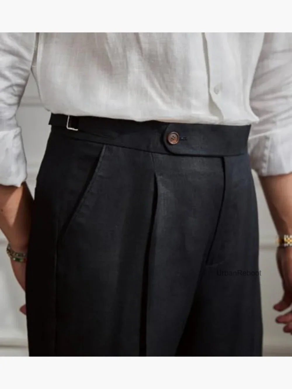 Premium Linen Dress Pants Vintage Lightweight Breathable Men's Spring Summer